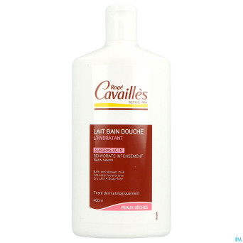 Roge cavailles lait bain-douche peaux seches 400ml