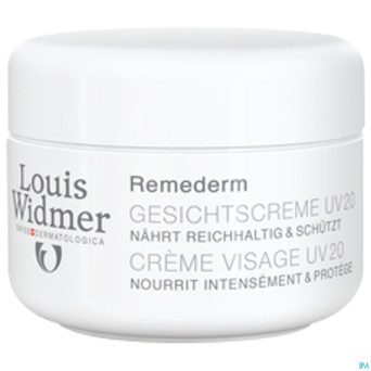 Widmer remederm creme visage parf uv20 pot 50ml
