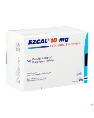 Ezgal 10mg comp enrobe  98 x 10mg (pvc/pe/pvdc)