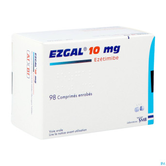 Ezgal 10mg comp enrobe  98 x 10mg (pvc/pe/pvdc)