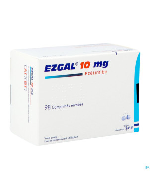 Ezgal 10mg comp enrobe  98 x 10mg (pvc/pe/pvdc)