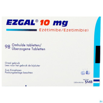 Ezgal 10mg comp enrobe  98 x 10mg (pvc/pe/pvdc)
