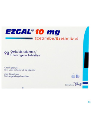 Ezgal 10mg comp enrobe  98 x 10mg (pvc/pe/pvdc)