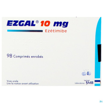 Ezgal 10mg comp enrobe  98 x 10mg (pvc/pe/pvdc)