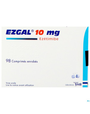 Ezgal 10mg comp enrobe  98 x 10mg (pvc/pe/pvdc)