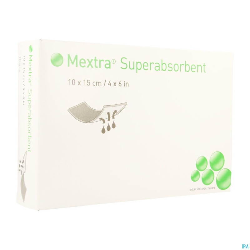 Mextra superabsorbent nf    10,0x15,0cm  10 610710