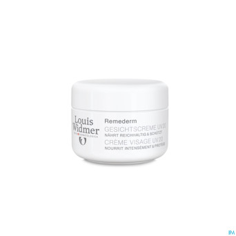 Widmer remederm creme visage uv20 n/parf pot 50ml