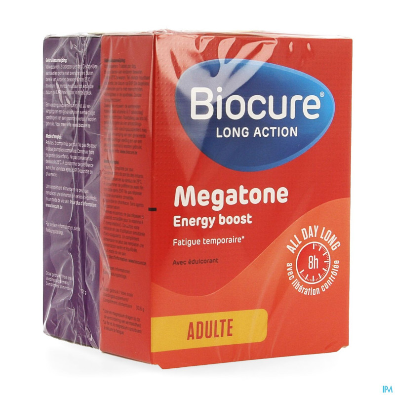 Biocure duo resist+megatone energy boost comp60+30
