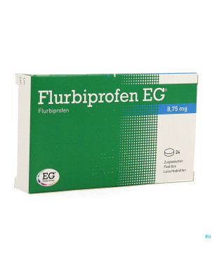 Flurbiprofen eg 8,75mg pastilles a sucer 24