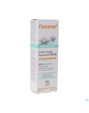 Florame hydra creme visage riche 50ml
