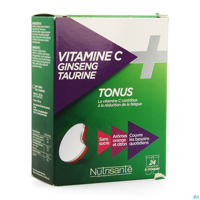 Vitamine c ginseng taurine comp 2x12