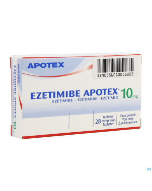 Ezetimibe apotex 10mg comp 28 (blist.pvc-pvdc-al)
