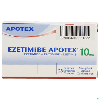 Ezetimibe apotex 10mg comp 28 (blist.pvc-pvdc-al)