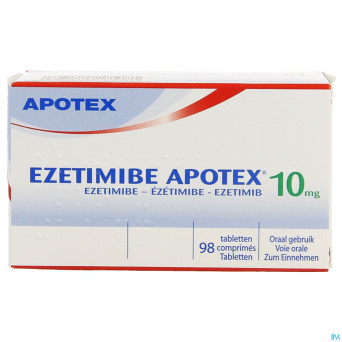 Ezetimibe apotex 10mg comp 98 (blist.pvc-pvdc-al)