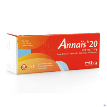 Annais 20 0,02mg/3mg comp pell  3 x 21