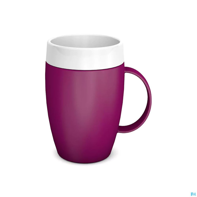 Gobelet isol.evase anse ornamin 180ml opaq.cas./bl