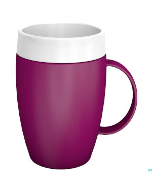 Gobelet isol.evase anse ornamin 180ml opaq.cas./bl