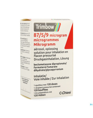 Trimbow  87/5 /9mcg aerosol sol inhal. fl 1 (120d)