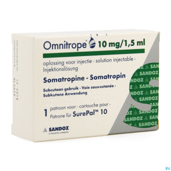 Omnitrope sandoz 10mg/1,5ml sol inj cart. verre 1