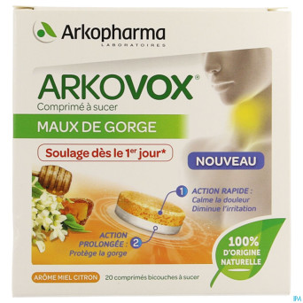 Arkovox mal gorge miel citron    comp a sucer 20
