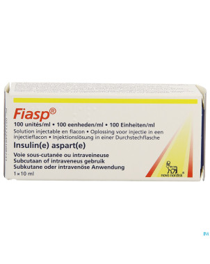 Fiasp 100u/ml sol inj fl inj 1 x 10ml