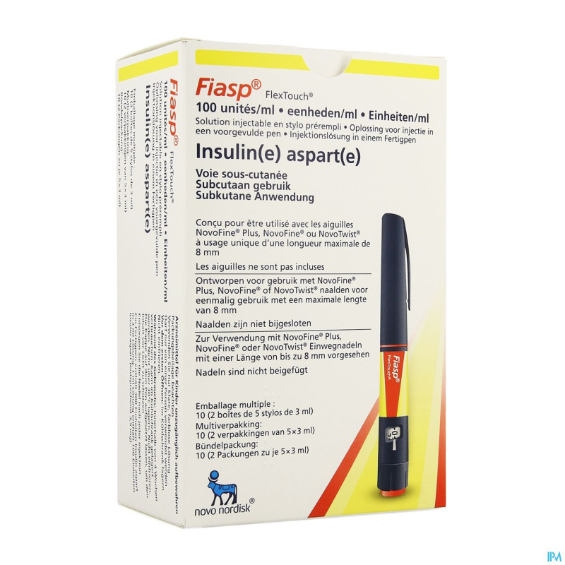Fiasp 100u/ml sol inj stylo prerempli  10 x 3ml