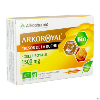 Arkoroyal gelee royale bio 1500mg    amp 20x10ml