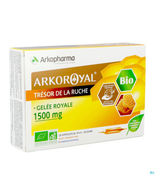 Arkoroyal gelee royale bio 1500mg    amp 20x10ml
