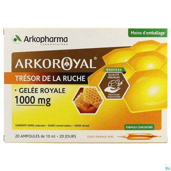 Arkoroyal gelee royale 1000mg amp 20x10ml
