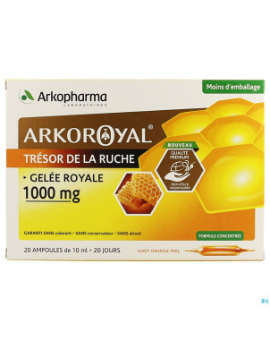 Arkoroyal gelee royale 1000mg amp 20x10ml