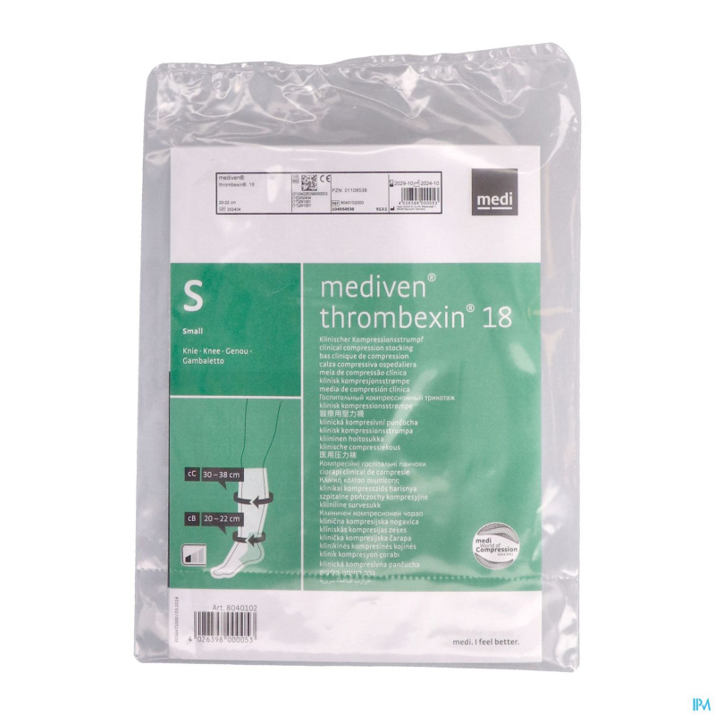 Mediven thrombexin 18 bas jarret s