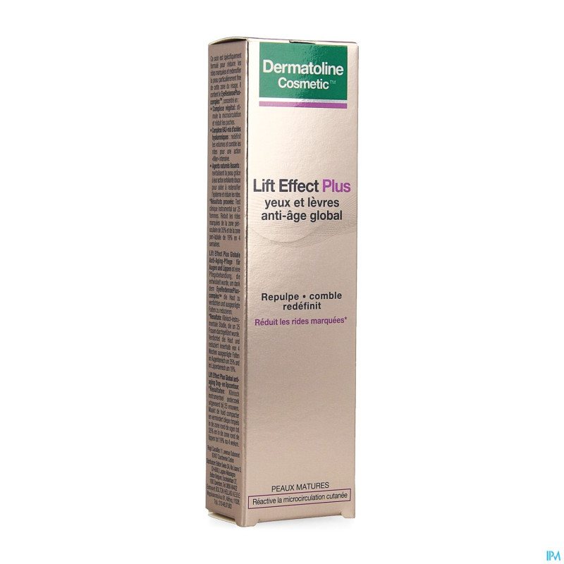 Dermatoline cosmetic le+ a/age glob. yeux/lev.15ml