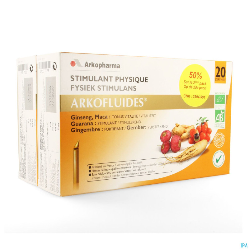 Arkofluide stimulant physiq.intellect. duo ud 2x20