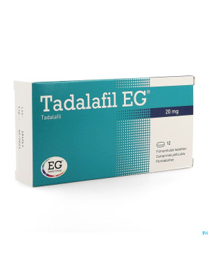 Tadalafil eg 20mg comp pell 12 x 20mg