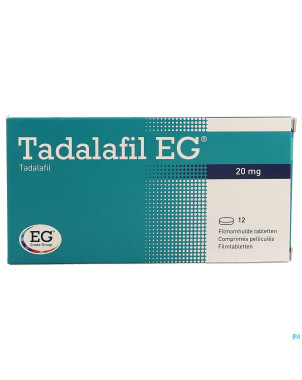 Tadalafil eg 20mg comp pell 12 x 20mg