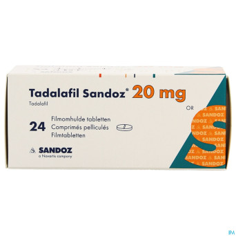 Tadalafil sandoz 20,0mg comp pell 24 x 20,0mg