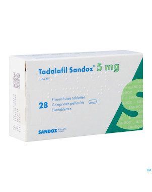 Tadalafil sandoz  5,0mg comp pell 28 x  5,0mg