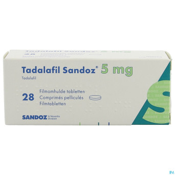 Tadalafil sandoz  5,0mg comp pell 28 x  5,0mg