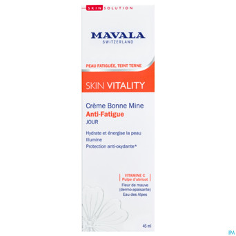 Mavala vitality creme bonne mine a/fatigue tb 45ml