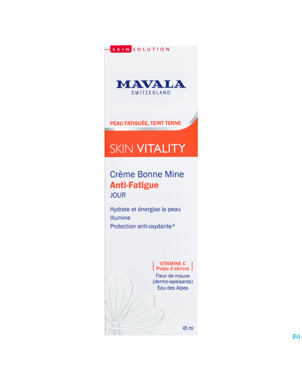 Mavala vitality creme bonne mine a/fatigue tb 45ml