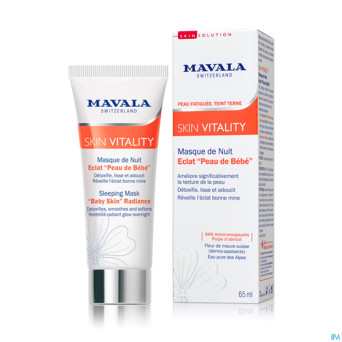 Mavala vitality masque nuit eclat peau bebe tb65ml