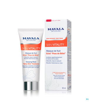 Mavala vitality masque nuit eclat peau bebe tb65ml