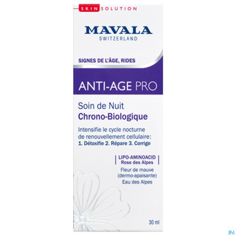 Mavala a/age pro soin nuit chrono bio creme   30ml