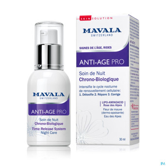 Mavala a/age pro soin nuit chrono bio creme   30ml