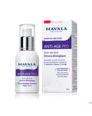 Mavala a/age pro soin nuit chrono bio creme   30ml