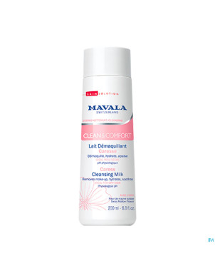 Mavala clean&comf lait demaquillant caresse  200ml