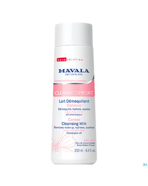 Mavala clean&comf lait demaquillant caresse  200ml
