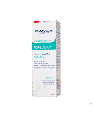 Mavala detox fluide hydra mat perfecteur   tb 45ml