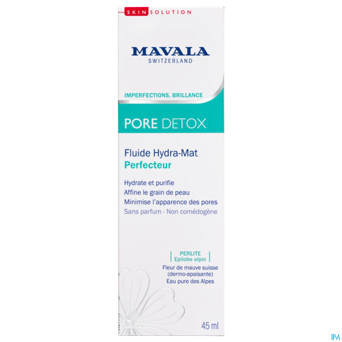 Mavala detox fluide hydra mat perfecteur   tb 45ml