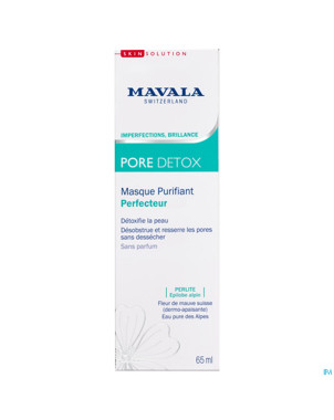 Mavala detox masque purifiant perfecteur   tb 65ml